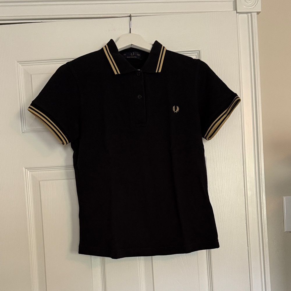 Fred Perry Black and Gold Polo